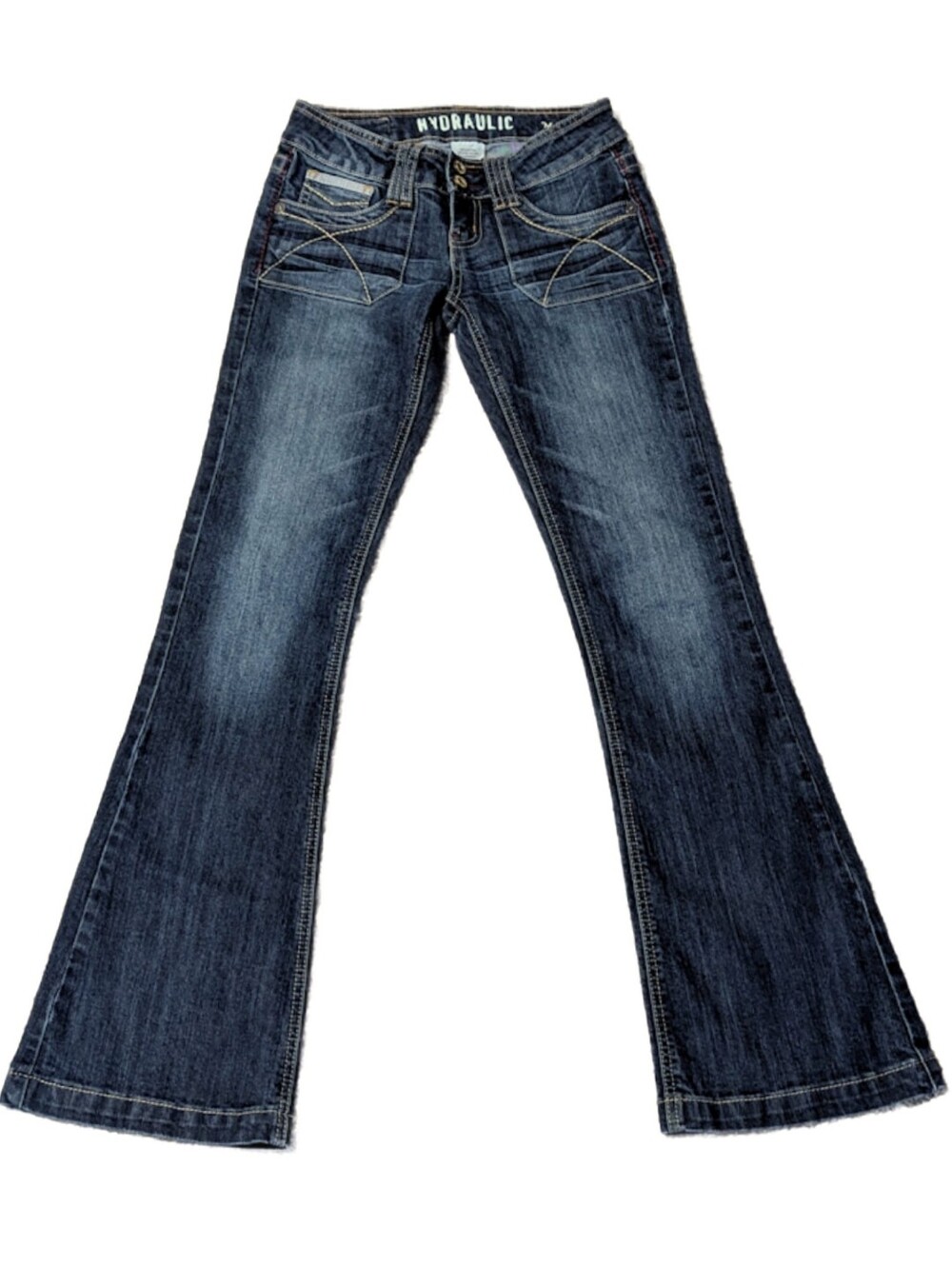 Vintage 2003 Hydraulic Flare Leg Jeans *Mint Condition* Porkchop Pockets Size 1